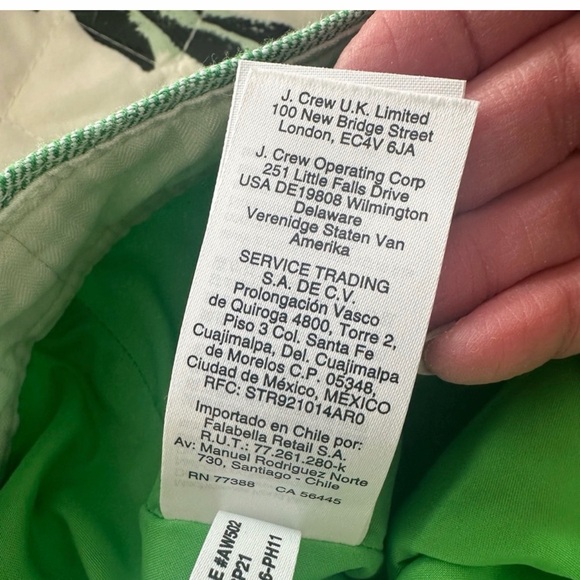 J. Crew Vibrant Green A-Line Linen Skirt with Buttons Size 10T - Picture 7 of 7